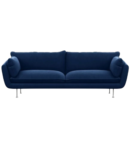 Chesterfield Velvet 3 Seater Sofa -  Light Grey