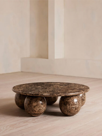 Oxley Coffee Table, Large, Dark Emperador